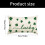 Luck Four Leaf Clovers Linen Pillowcase for Sofa Bed or Office 4