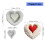 Chocolate Molds Unique Heart Shape Silicone Molds Mousses Cake 6