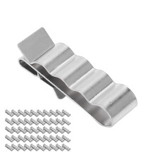 50PCS Stainless Steel Cable Clips 304 for Solar Panel Wiring 4 Wires Clamp