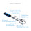 Multifunctional Retractable Ratchet Wrench 255mm Adjustable Fastener Tool 5