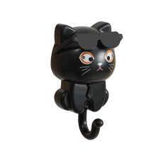 Lieve kleine katten opberghaak voor het ophangen van-Zwart
