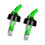 2PCS Liquid Regulator Wine Bottle Pourer 45ml Fixed-Green 1