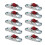 10 Pack Sliding Door Pulleys 12mm Plastic Roller with Base and Silent Function 16