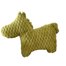 Decorative Horse Cushion Stuffed Animal Throw Pillow For-Green