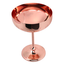 Bar Use Stainless Steel Champagne Glass 304 Goblet Engraved Red Wine Cup 250ml