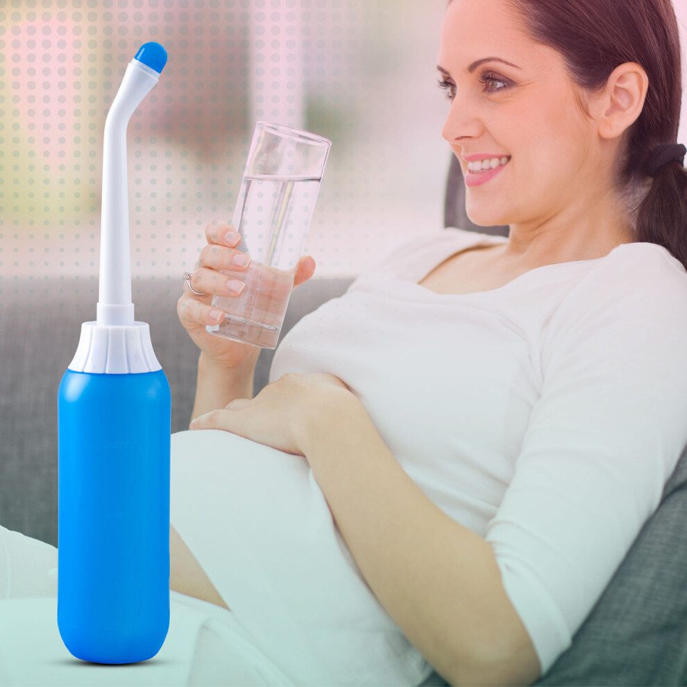 Blue Portable Bidet Spray Bottle, Eco Eva/Pp, Stretch Nozzle