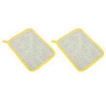 2 Stück Nylon-Exfoliationsbadeklammen für Mädchen, doppelseitig, für starken Schaum