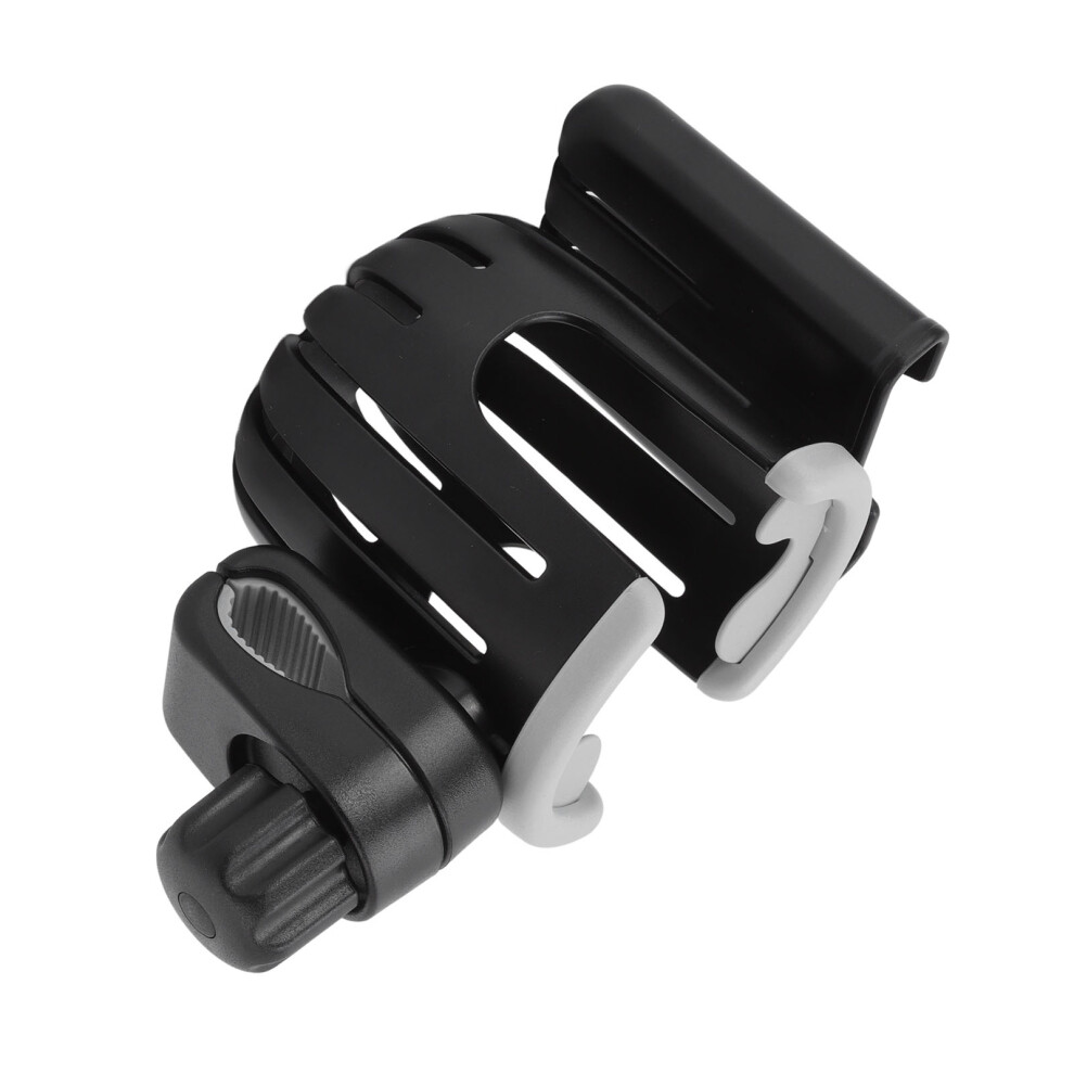 2-in-1 Stroller Cup & Phone Holder, Black & Gray | Universal Fit