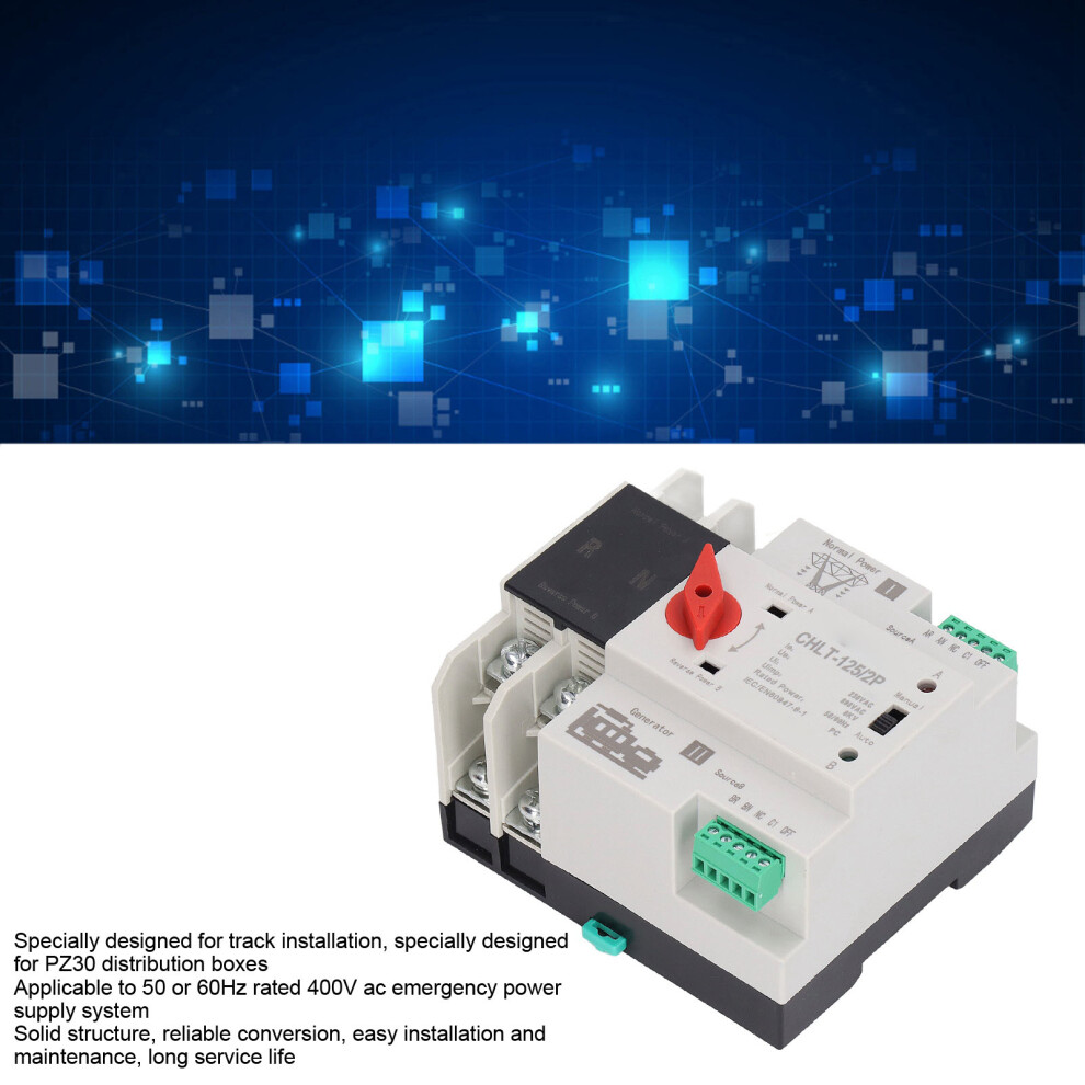 Flame Retardant Transfer Switch 230V 63A