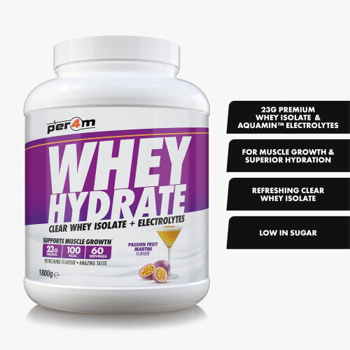 PER4M Whey Electrolyte Powder Passion Fruit Martini 1.8kg 1