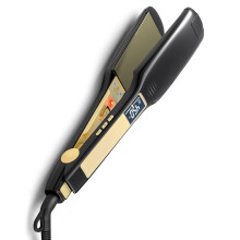 1.75 Inch Wide Plate Titanium Hair Straightener with Digital LCD Display for Thick Hair