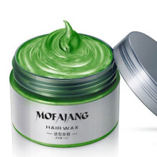 Temporary Hair Color Wax for Dark Hair, Washable 2 in 1 Styling Dye, Strong Hold Green 4.23oz