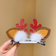 Christmas Hair Clips with Festive Reindeer Antler Design for Holiday Parties Adults and Kids