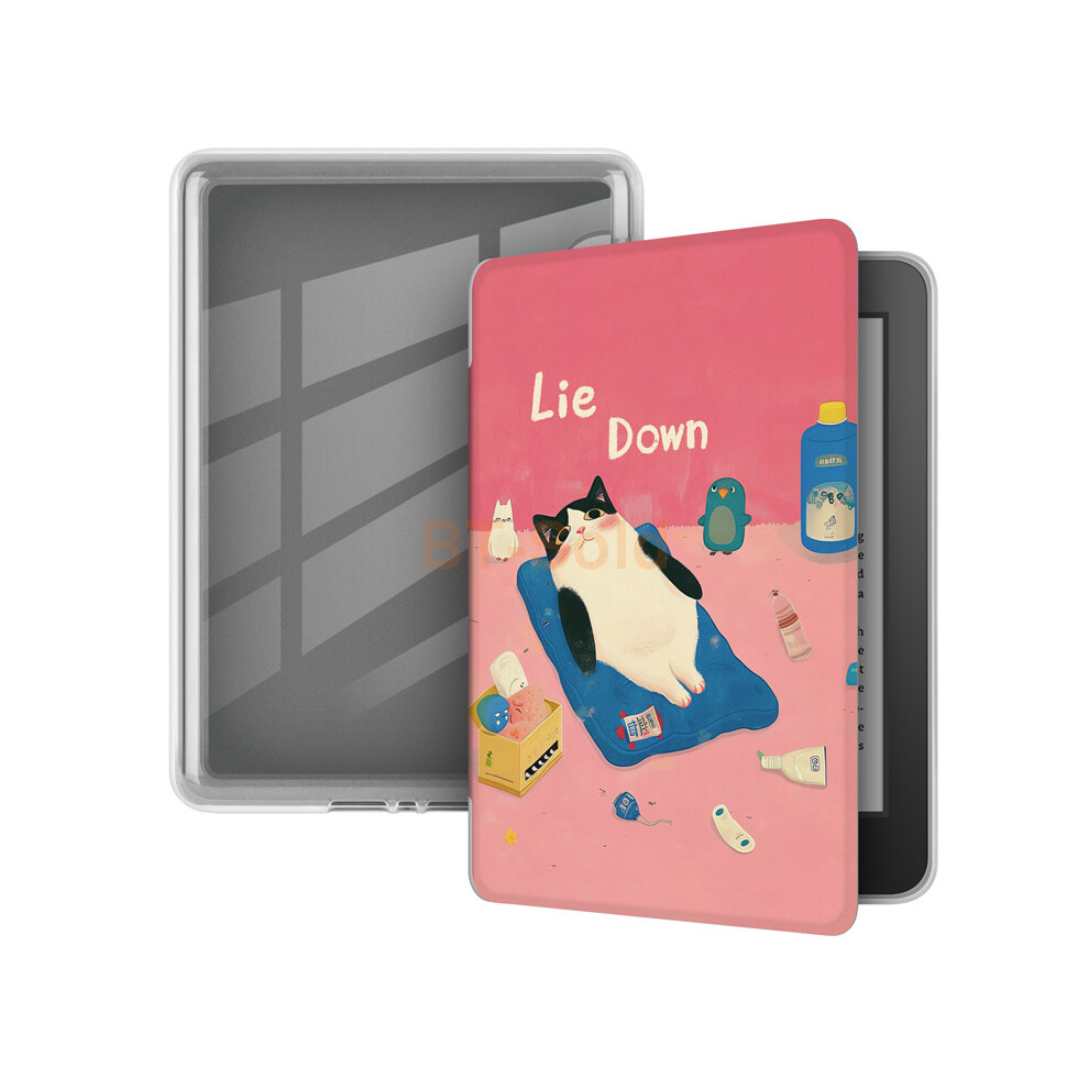 (Lazy Cat) Smart Flip Case For Kindle Paperwhite 5 11Th Gen Shockproof Protective Cover 4069369446900