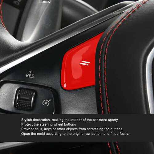 Z Button Abdeckung Lenkrad Corvette C8 Rot