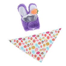 Elegant Plush Geese Scarf Rabbit Hat Clothing For-Purple