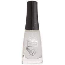 Vernis à ongles - FASHION MAKE UP - Effet mat n01 - Blanc - Top coat transparent - 11 ml
