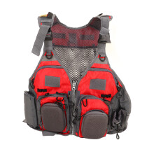 Gilet de pêche Angler's Haven : Gilet de pêche avec rangement extensible et matériau léger pour un confort optimal en toutes saisons, séchage
