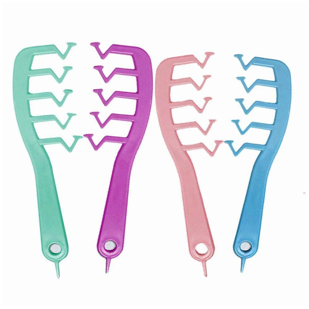 Volumizing Hair Comb Set with Zigzag Root Lift Design for Styling and Gentle Scalp Grooming