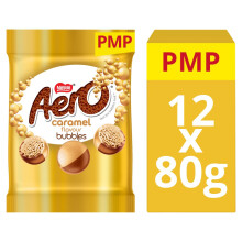 Aero Bubbles Caramel Chocolate 80g (Pack of 12)