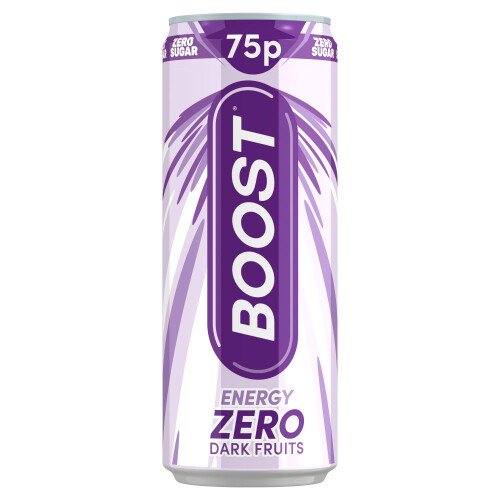 Boost Boost Energy Zero Dark Fruits 250ml (Pack of 24)
