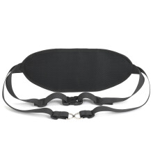 Outdoor-Sport-Gürteltasche Fanny Pack mit Wasserflaschenhalter, Handytasche, reflektierenden Streifen, Schwarz/Blau/Grau