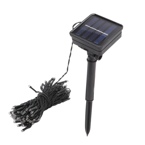 Luci solari a stringa con 100 LED, 12 m, IP65, per esterni e giardino. 1
