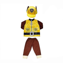 (Yellow, S  105-1105 CM) Boy Girl Rocky Rubble Skye Marshall Zuma Chase Cosplay Costume Halloween Purim Child Kid Birthday Party Gift Fancy Dress