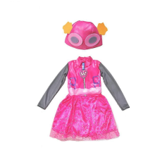 (Pink, L  130-140 CM) Boy Girl Rocky Rubble Skye Marshall Zuma Chase Cosplay Costume Halloween Purim Child Kid Birthday Party Gift Fancy Dress