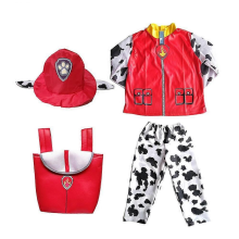 (Red Bag Set, S  105-1105 CM) Boy Girl Rocky Rubble Skye Marshall Zuma Chase Cosplay Costume Halloween Purim Child Kid Birthday Party Gift Fancy Dress