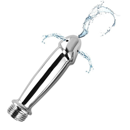 Bathroom Handheld Aluminum Shower Head Nozzle Cleaner Flushing Cleansing System