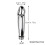 Bathroom Handheld Aluminum Shower Head Nozzle Cleaner Flushing Cleansing System 3