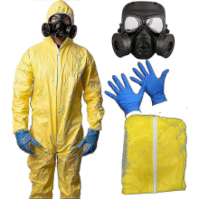 (170cm) 3-Piece Meth Cook Costume, Halloween Breaking Bad Cosplay Costumes for Men & Teens, One Size Fits All - Trending Fancy Dress - FKB