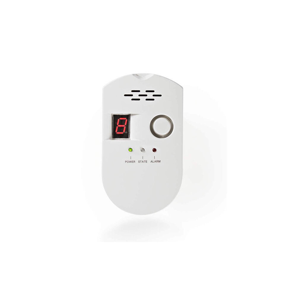 Gas Detector, Lpg/Natural Gas/Gas Leak Detector, Plug-In Sensor Monitor With Audible Alarm And Led Digital Display Coal 6083684294112