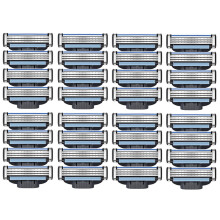 32 stuks Mach 3 scheermesjes voor heren, compatibel met handmatige scheermesjes.
