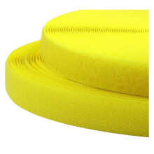 20 mm x 25 m selbstklebendes Nylon-Klettband, doppelseitig, gelb, für DIY-Nähprojekte