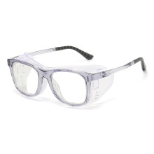 Moisture Chamber Glasses for Dry Eye Relief, Blue Light Blocking Windproof Eyewear Grey Transparent Lens