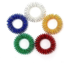 Pack Spiky Sensory Finger Acupressure Massage Rings, Silent Great Fidget Sensory