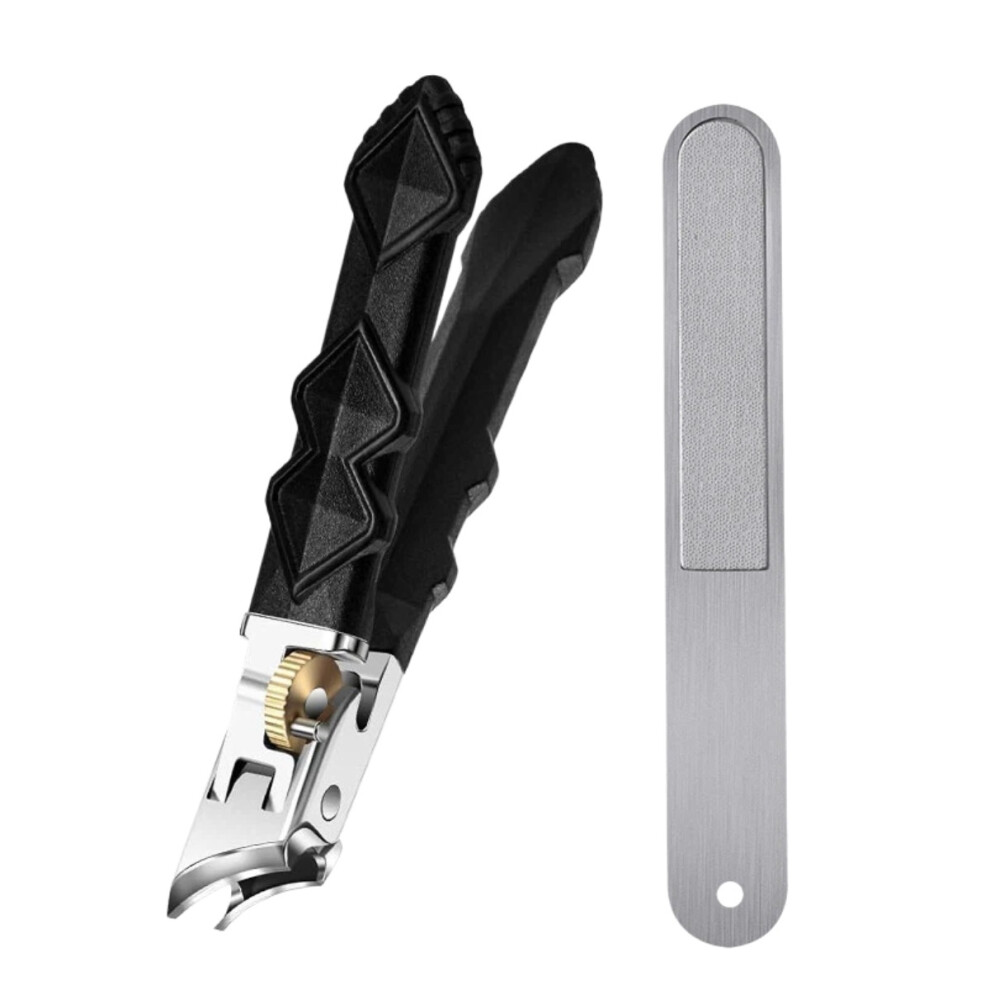 ToeNail Clippers Wide Jaw Thick Toenail Clippers Double Configuration of Oblique and Flat
