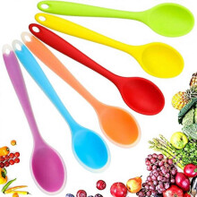 6-Piece Silicone Spoon Set, Non Stick Kitchen Spoon, Stirring Spoon For Kitchen Cooking, Baking, Stirring, Stirring Tools