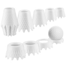 golftees met hoogtes van 0,6 cm tot 5 cm, geschikt voor thuisoefeningen en training op een golfsimulator, zowel binnen als buiten.