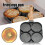 Egg Frying Pan with 4 Cup Easy Cleaning Induction Cookware Egg Pan for Breakfast Making 3