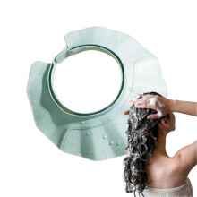 Bonnet de douche ajustable avec maintien sûr, visière de bain imperméable pour enfants et adultes, idéal pour le lavage des cheveux