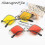 Gafas de sol de metal con forma de rombo multicolor para mujer - Accesorio de moda con 3