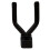 Wall Mount Guitar Hangers, 5-Pack with Screws for Display and Storage, Black Finish 3