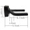 Wall Mount Guitar Hangers, 5-Pack with Screws for Display and Storage, Black Finish 4