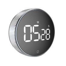 Digitale timer met magneet, groot LED-display, instelbaar volume, ideaal voor studenten, studeren, rond de keuken, afteltimer, koken en bakken.