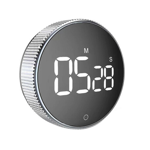 Timer digitale magnetico con ampio display a LED e volume regolabile, ideale per studenti, studio, cucina, con
