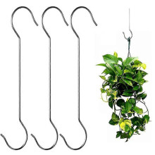 Bird Feeder Hooks Heavy Duty S Hooks for Hanging Long S Hooks Rustproof Tree Branch Hook for Indoor and Outdoor Hooks