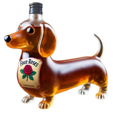 Divertente decanter per bottiglie di whisky a forma di bulldog francese - Dispenser di liquori unico per bar di casa e amanti del vino